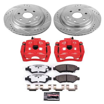 PowerStop Power Stop 10-11 Cadillac SRX Rear Z26 Street Warrior Brake Kit w/Calipers KC5543-26