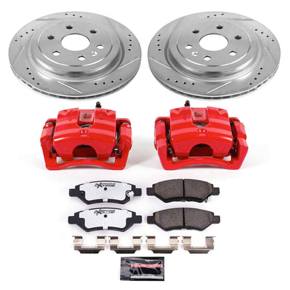 PowerStop Power Stop 12-16 Cadillac SRX Rear Z26 Street Warrior Brake Kit w/Calipers KC5543A-26