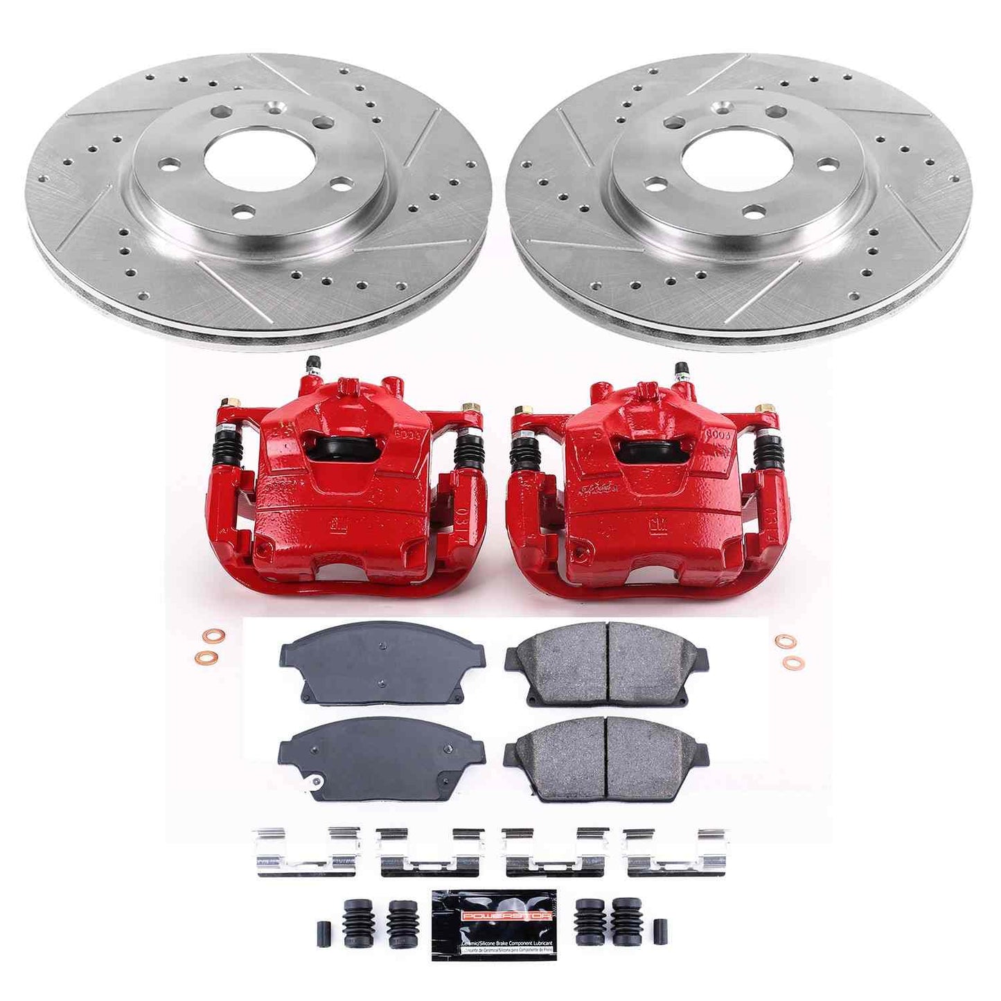 PowerStop Power Stop 12-17 Buick Verano Z23 Evolution Kit w/ Calipers - Front KC5554