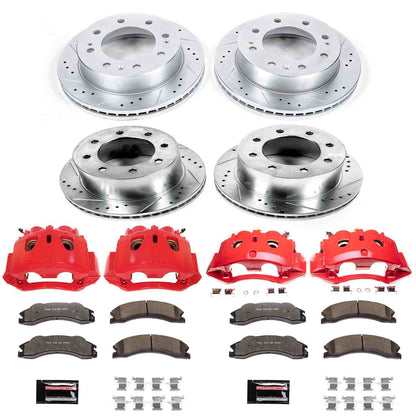 PowerStop Power Stop 2011 Chevrolet Silverado 3500 HD Z36 Truck and Tow Kit w/ Calipers - Front and Rear KC5560-36