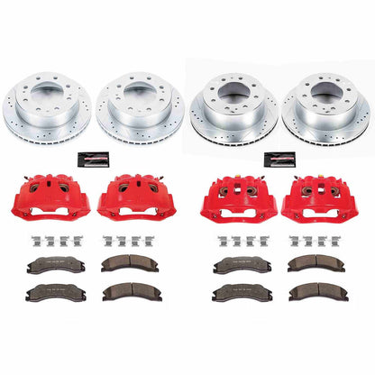 PowerStop Power Stop 2011 Chevrolet Silverado 2500 HD Z36 Truck and Tow Kit w/ Calipers - Front and Rear KC5561-36