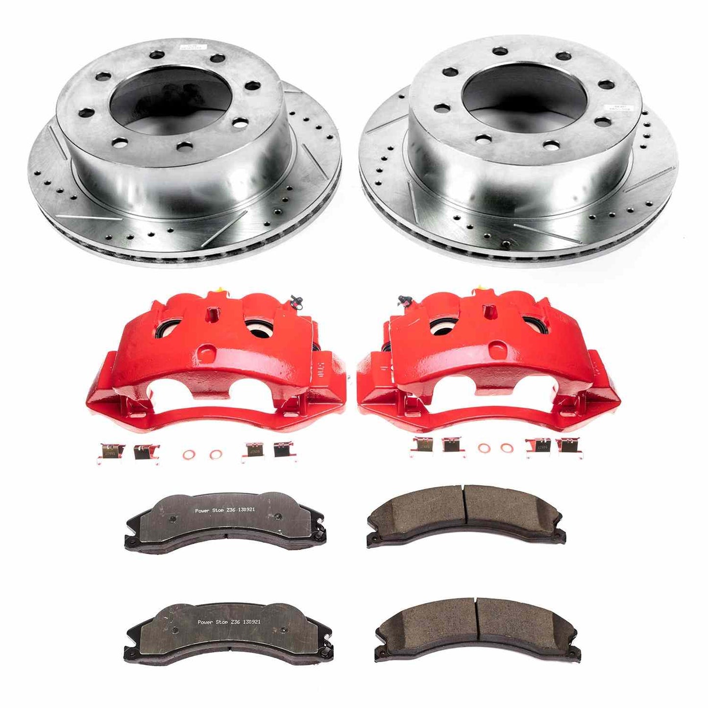 PowerStop Power Stop 11-19 Chevrolet Silverado 3500 HD Rear Z36 Truck & Tow Brake Kit w/Calipers KC5562-36