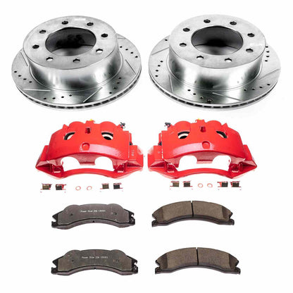 PowerStop Power Stop 11-19 Chevrolet Silverado 3500 HD Rear Z36 Truck & Tow Brake Kit w/Calipers KC5562-36