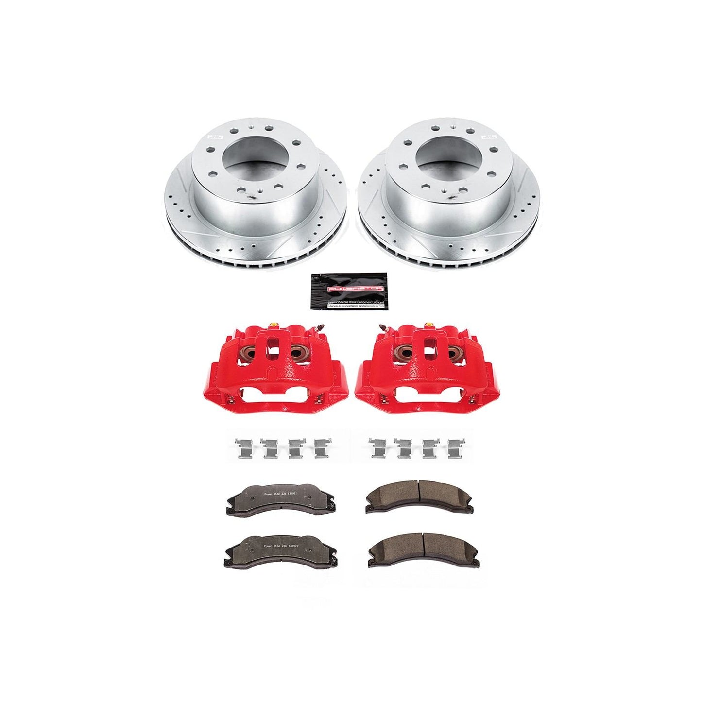 PowerStop Power Stop 11-14 Chevrolet Silverado 2500 HD Rear Z36 Truck & Tow Brake Kit w/Calipers KC5563-36