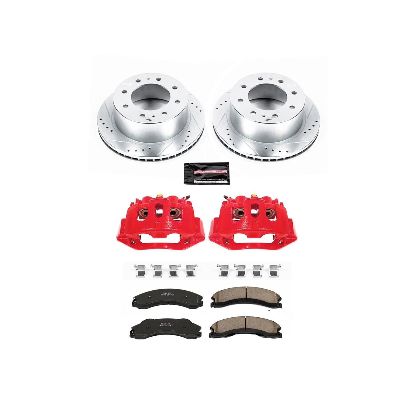 PowerStop Power Stop 11-14 Chevrolet Silverado 2500 HD Z23 Evolution Kit w/ Calipers - Rear KC5563