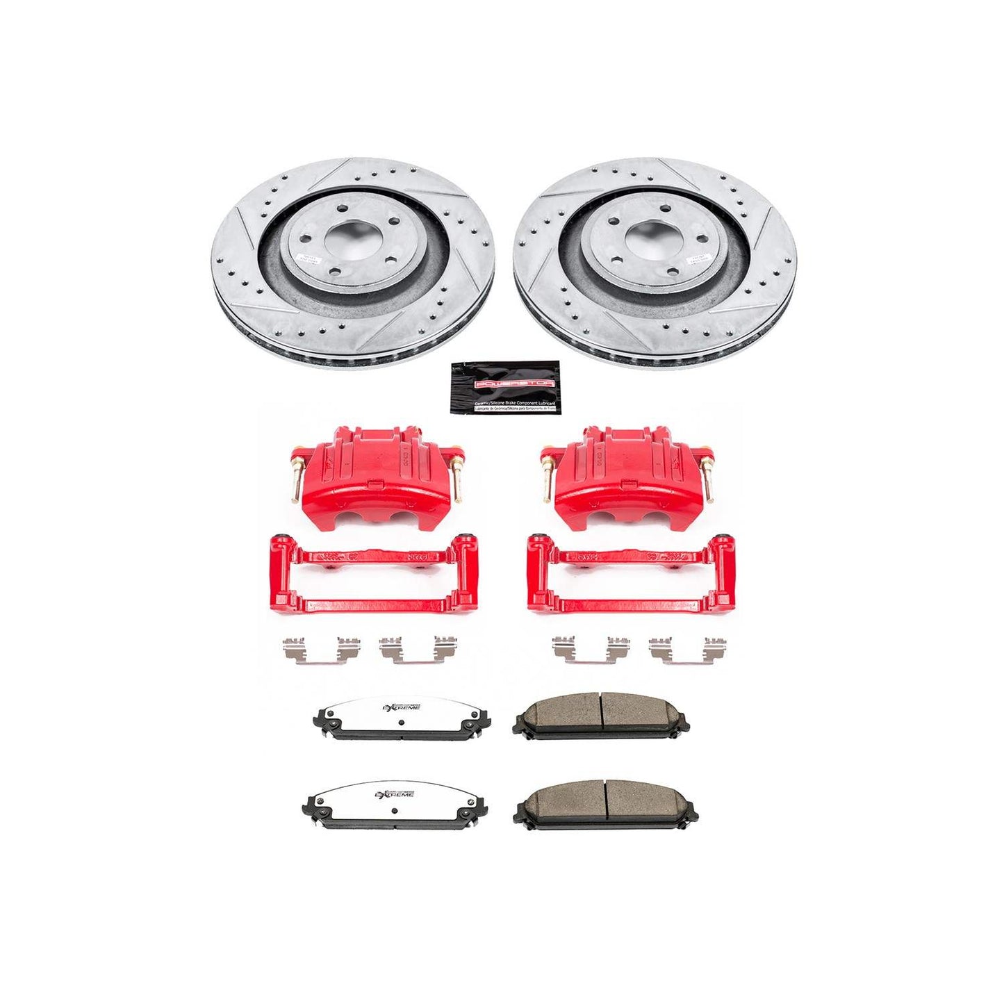 PowerStop Power Stop 08-09 Dodge Caliber Front Z26 Street Warrior Brake Kit w/Calipers KC5565-26