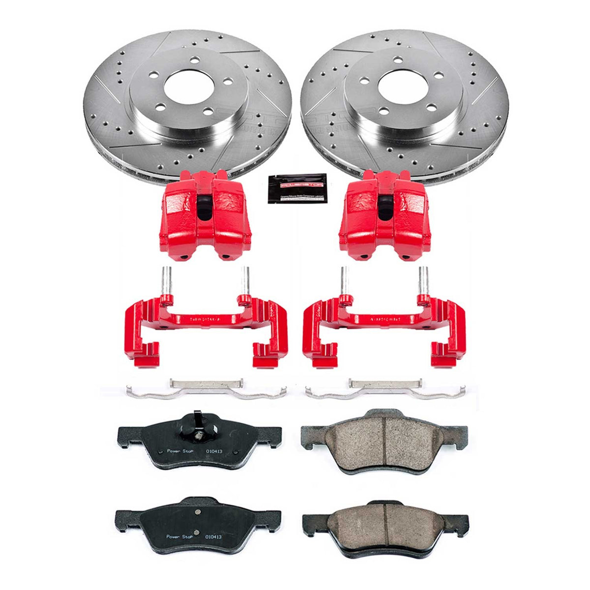 PowerStop Power Stop 10-12 Ford Escape Z23 Evolution Kit w/ Calipers - Front KC5571