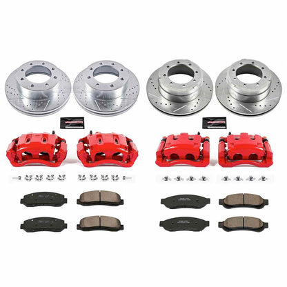 PowerStop Power Stop 10-11 Ford F-350 Super Duty Z23 Evolution Kit w/ Calipers - Front and Rear KC5574