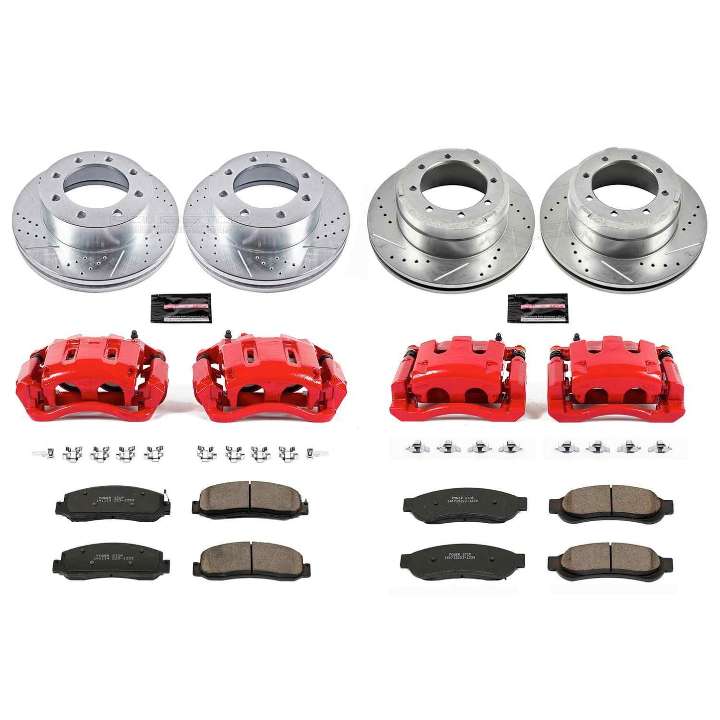 PowerStop Power Stop 2011 Ford F-350 Super Duty Z23 Evolution Kit w/ Calipers - Front and Rear KC5576