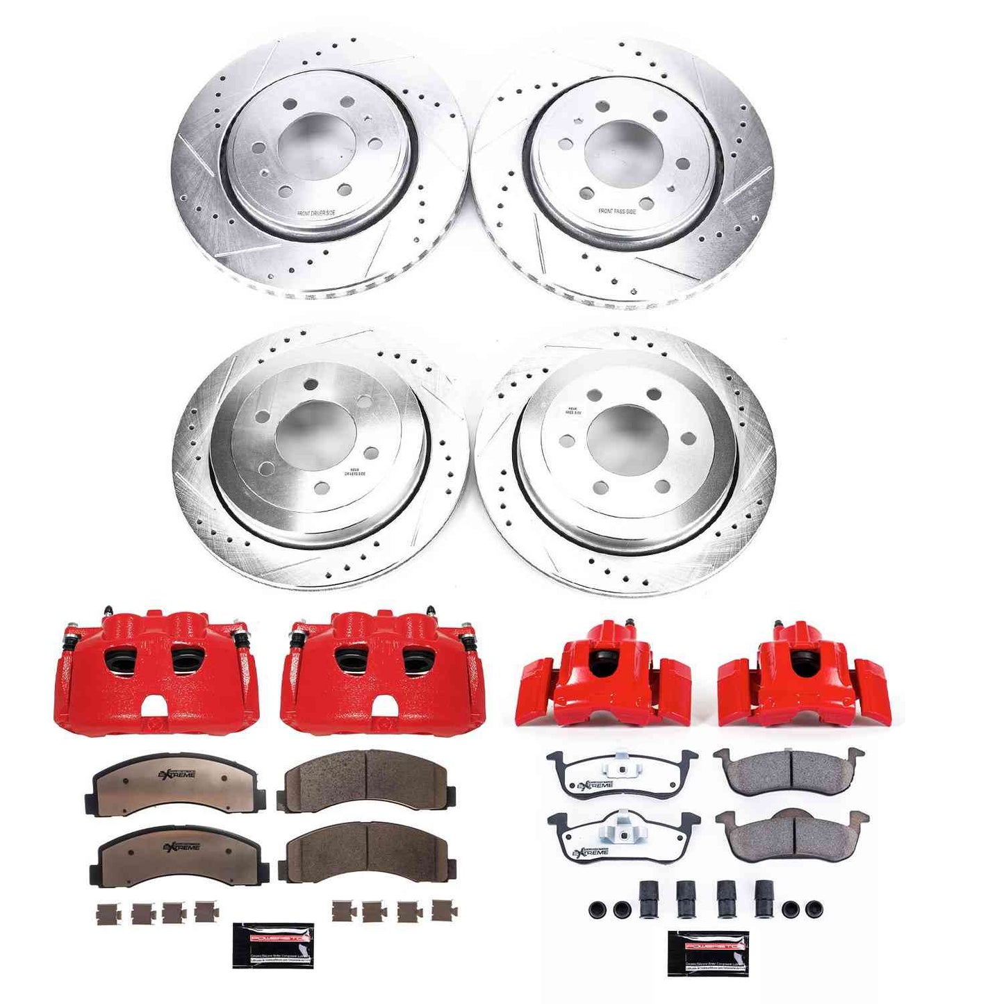 PowerStop Power Stop 10-17 Ford Expedition Z36 Truck and Tow Kit w/ Calipers - Front and Rear KC5577-36