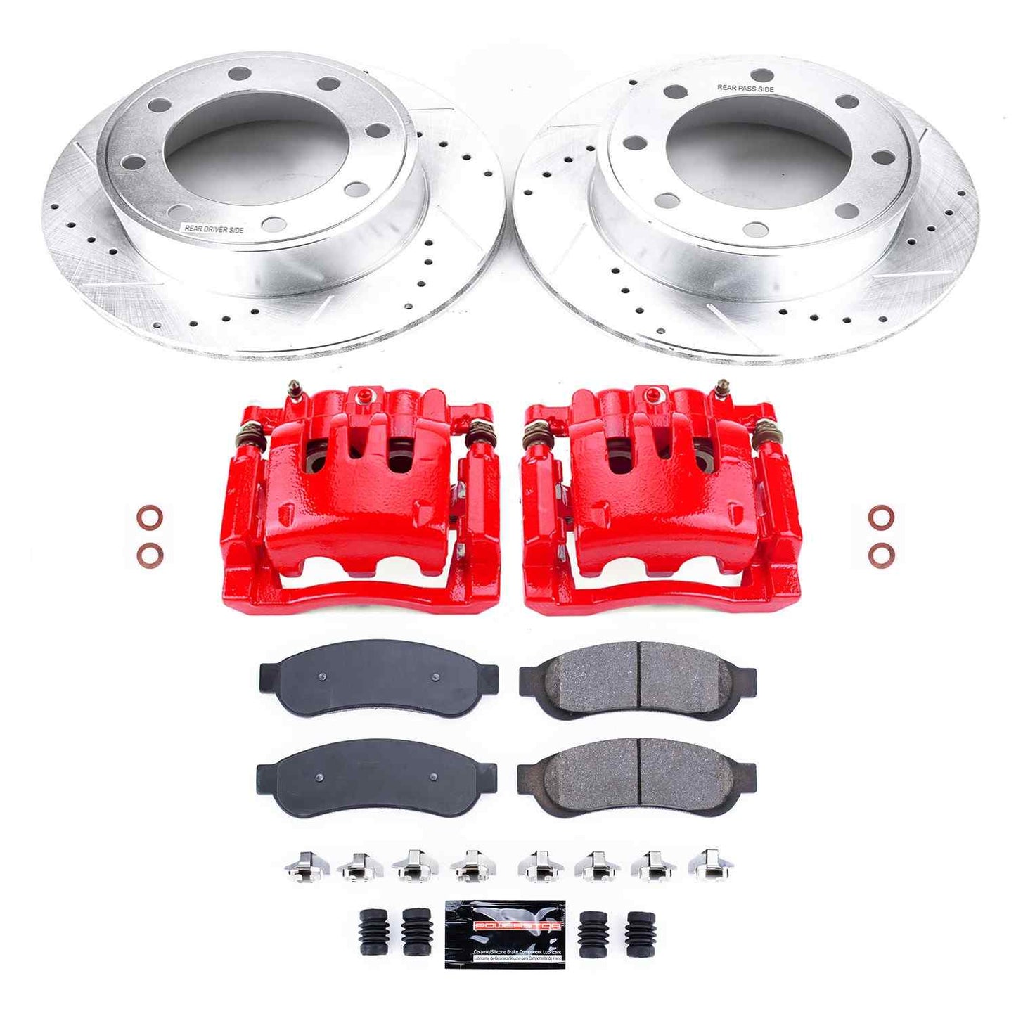 PowerStop Power Stop 10-12 Ford F-250 Super Duty Z23 Evolution Kit w/ Calipers - Rear KC5578