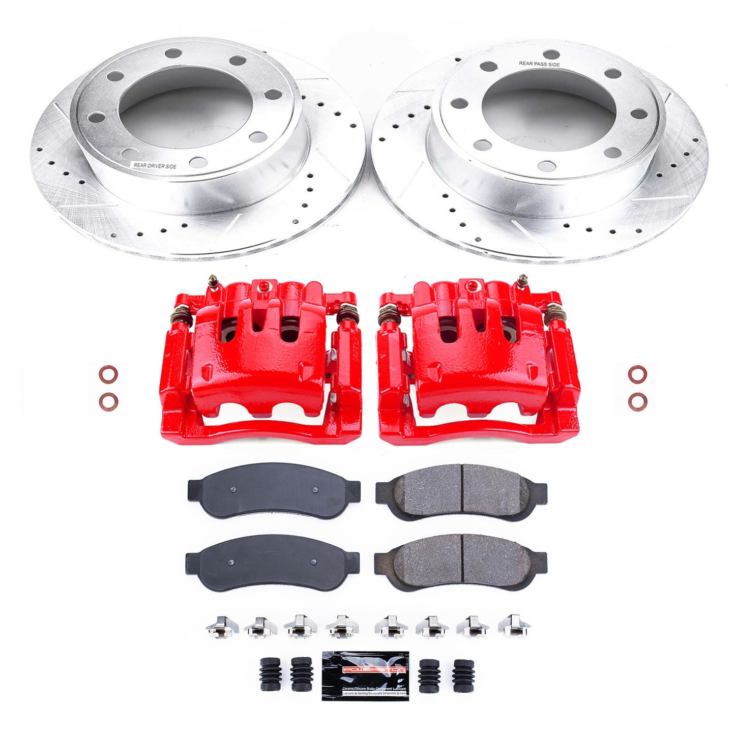 PowerStop Power Stop 10-12 Ford F-250 Super Duty Z23 Evolution Kit w/ Calipers - Rear KC5578