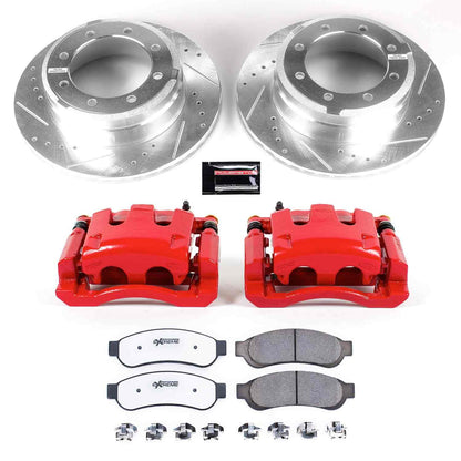 PowerStop Power Stop 10-12 Ford F-350 Super Duty Rear Z36 Truck & Tow Brake Kit w/Calipers KC5579-36