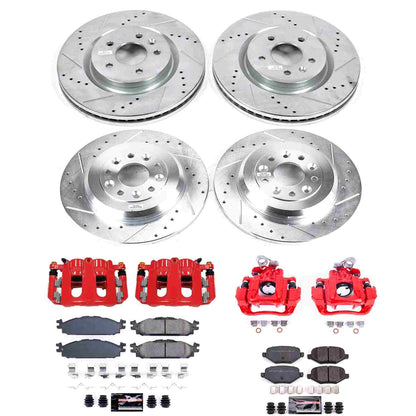 PowerStop Power Stop 11-12 Lincoln MKS Z23 Evolution Kit w/ Calipers - Front and Rear KC5584A