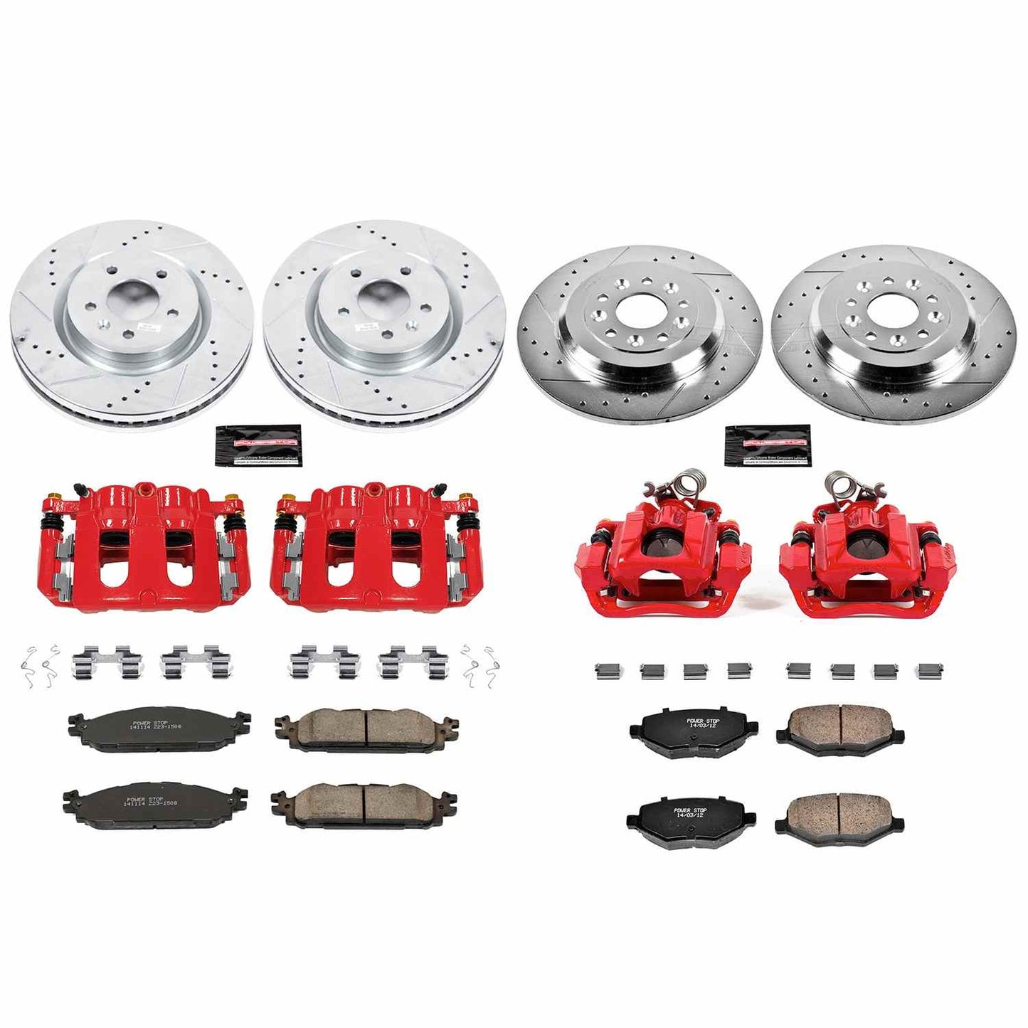 PowerStop Power Stop 11-19 Ford Explorer Z23 Evolution Kit w/ Calipers - Front and Rear KC5584