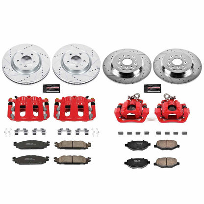 PowerStop Power Stop 11-19 Ford Explorer Z23 Evolution Kit w/ Calipers - Front and Rear KC5584