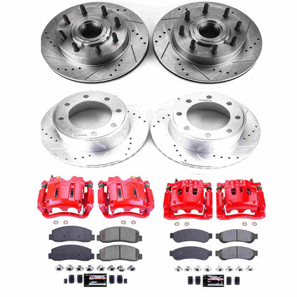 PowerStop Power Stop 2010 Ford F-350 Super Duty Z23 Evolution Kit w/ Calipers - Front and Rear KC5587