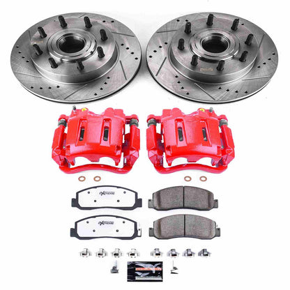 PowerStop Power Stop 09-11 Ford F-250 Super Duty Front Z36 Truck & Tow Brake Kit w/Calipers KC5588-36