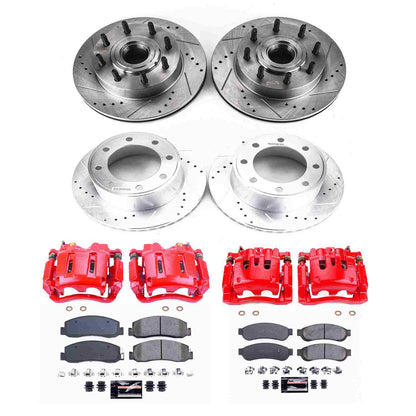 PowerStop Power Stop 09-10 Ford F-250 Super Duty Z23 Evolution Kit w/ Calipers - Front and Rear KC5589