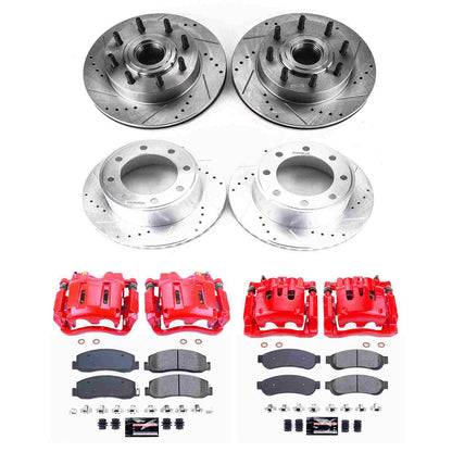 PowerStop Power Stop 10-11 Ford F-250 Super Duty Z23 Evolution Kit w/ Calipers - Front and Rear KC5590