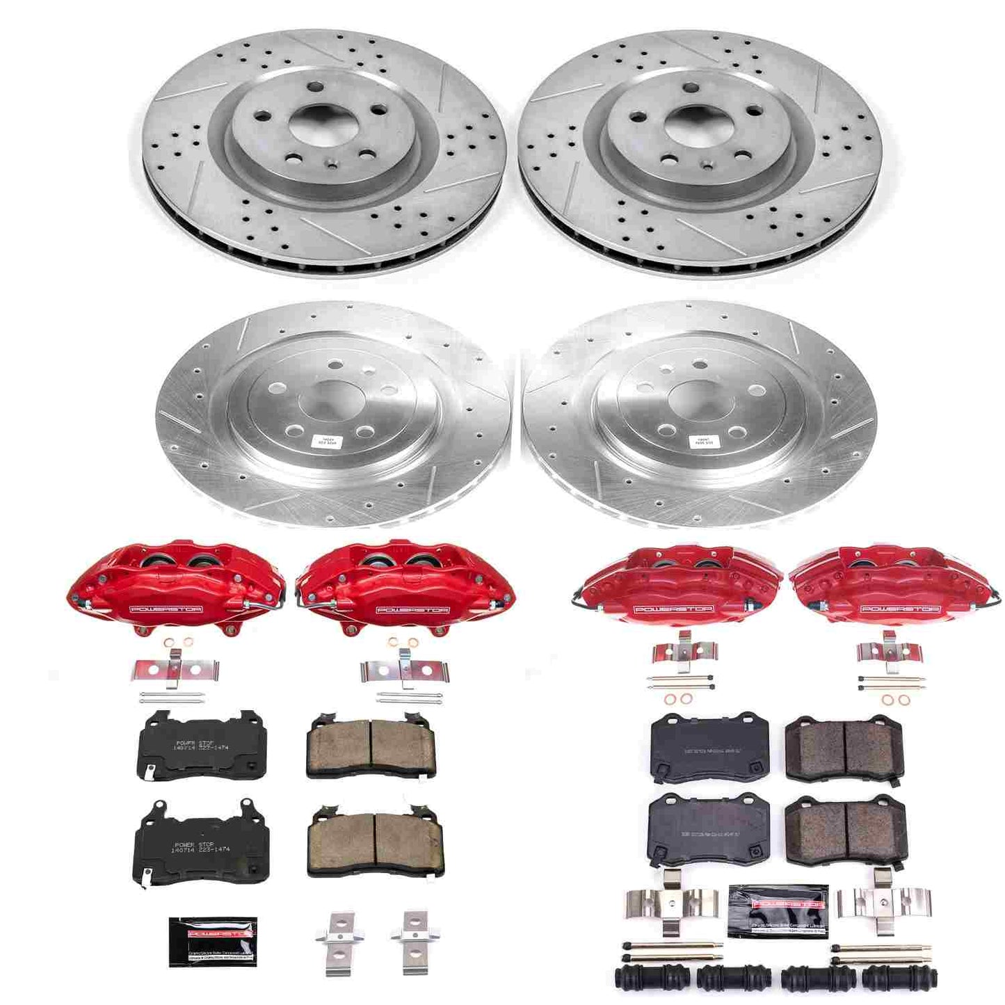 PowerStop Power Stop 10-15 Chevrolet Camaro Z23 Evolution Kit w/ Calipers - Front and Rear KC5603