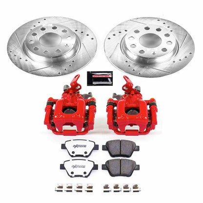 PowerStop Power Stop 10-12 Audi A3 Rear Z26 Street Warrior Brake Kit w/Calipers KC5667-26