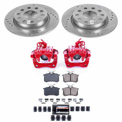PowerStop Power Stop 10-13 Audi A3 Z23 Evolution Kit w/ Calipers - Rear KC5671