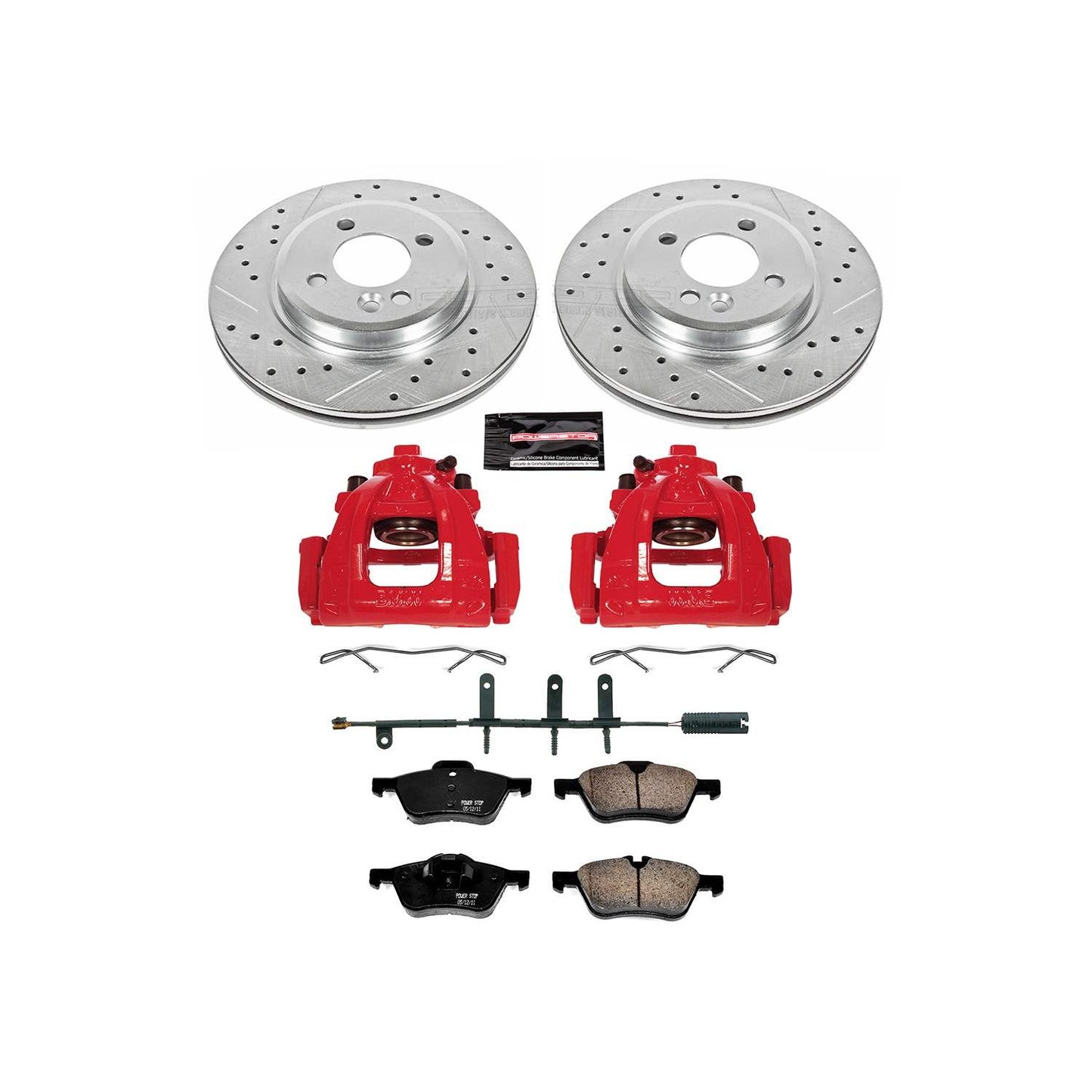 PowerStop Power Stop 02-06 Mini Cooper Z23 Evolution Kit w/ Calipers - Front KC5724