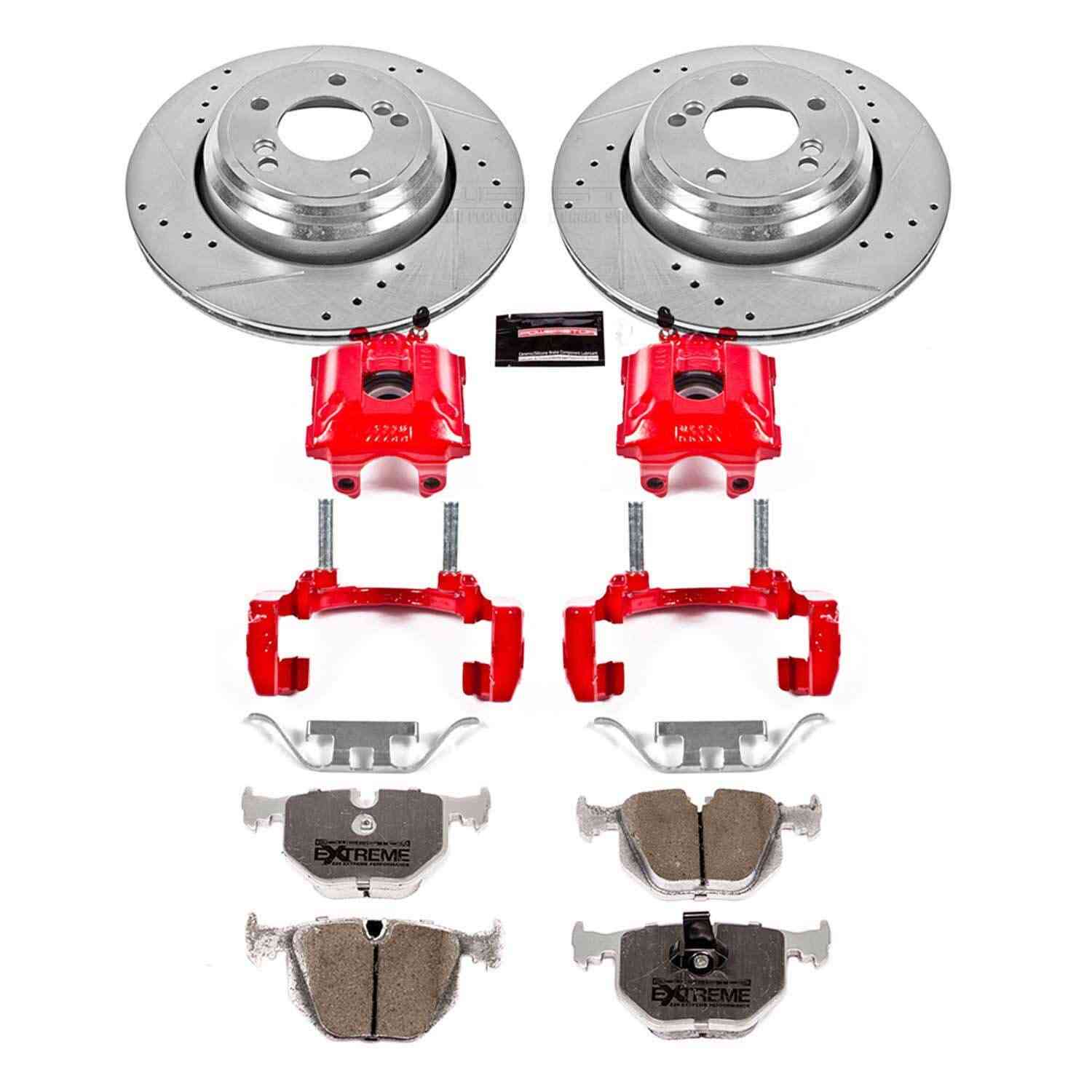 Power Stop 01-06 BMW M3 Rear Z26 Street Warrior Brake Kit w/Calipers KC5732-26