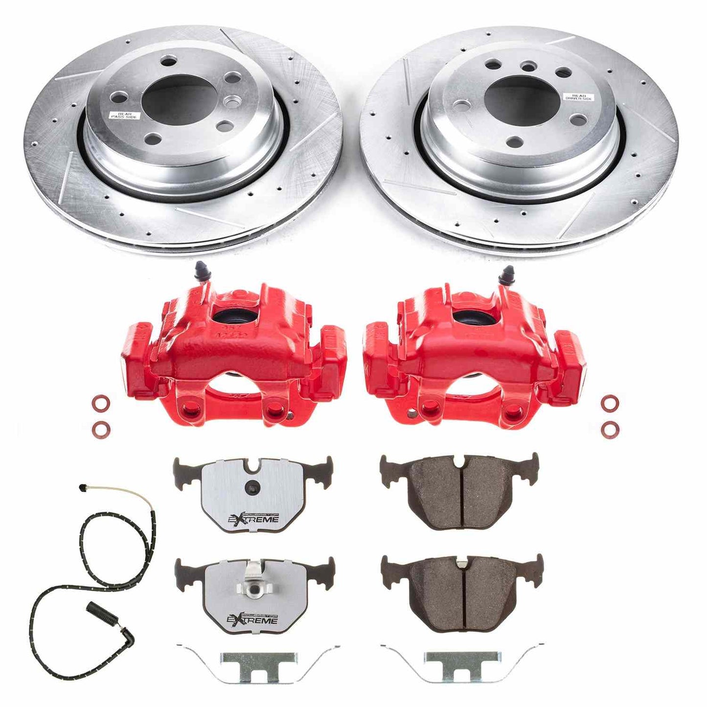 PowerStop Power Stop 10-04 BMW X3 Rear Z26 Street Warrior Brake Kit w/Calipers KC5738-26