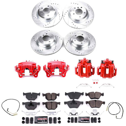 PowerStop Power Stop 2006 BMW 330xi Z23 Evolution Kit w/ Calipers - Front and Rear KC5768