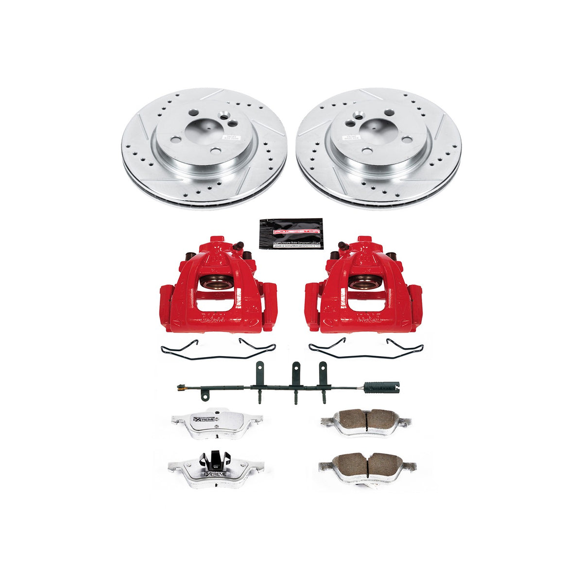 PowerStop Power Stop 07-08 Mini Cooper Front Z26 Street Warrior Brake Kit w/Calipers KC5780-26