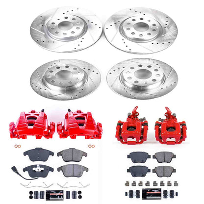 PowerStop Power Stop 12-14 Volkswagen Passat Z23 Evolution Kit w/ Calipers - Front and Rear KC5803