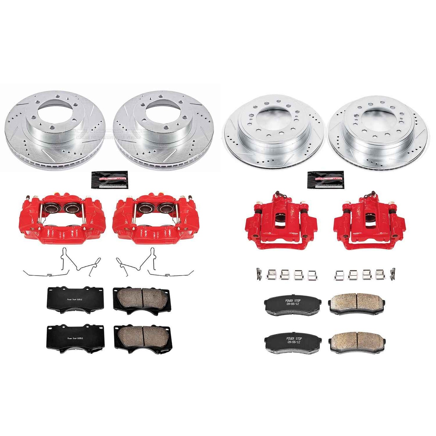 PowerStop Power Stop 10-14 Toyota FJ Cruiser Z23 Evolution Kit w/ Calipers - Front and Rear KC5805