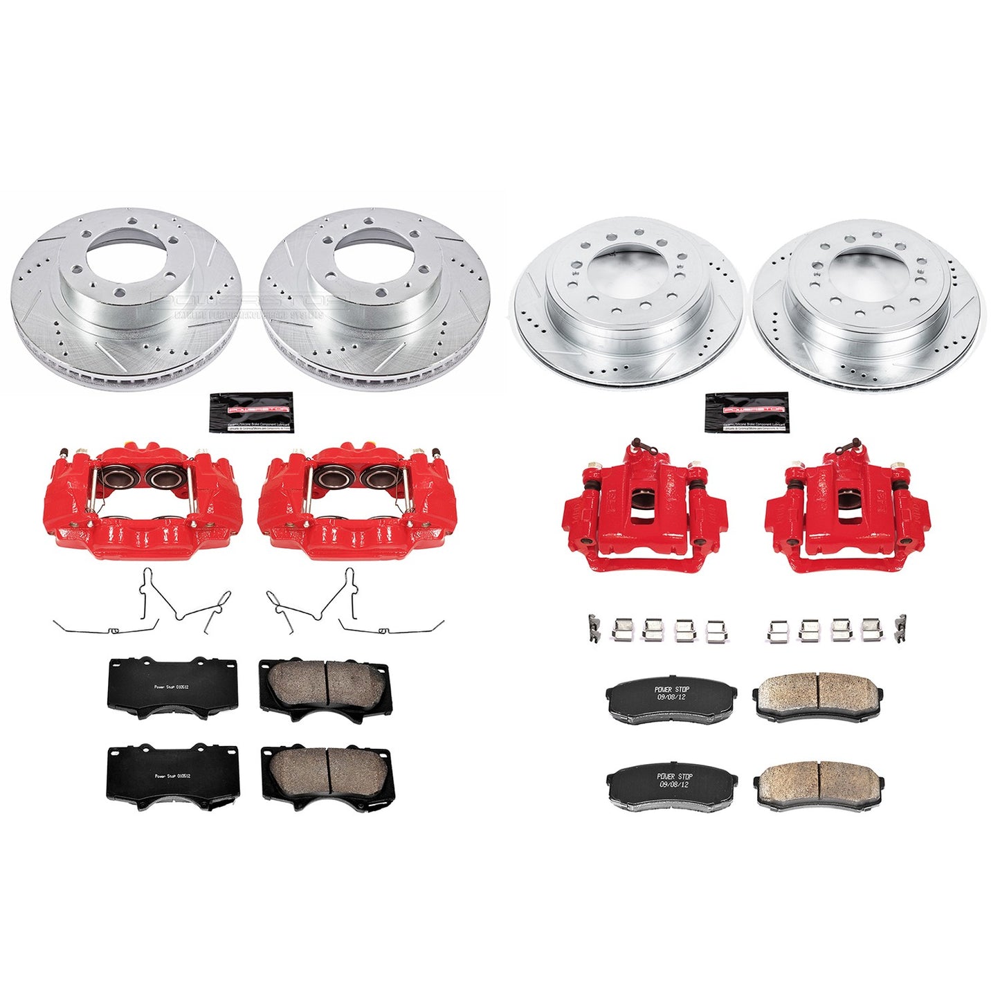 PowerStop Power Stop 10-14 Toyota FJ Cruiser Z23 Evolution Kit w/ Calipers - Front and Rear KC5805