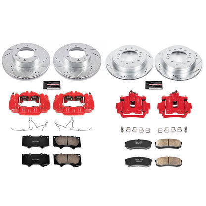 PowerStop Power Stop 10-14 Toyota FJ Cruiser Z23 Evolution Kit w/ Calipers - Front and Rear KC5805