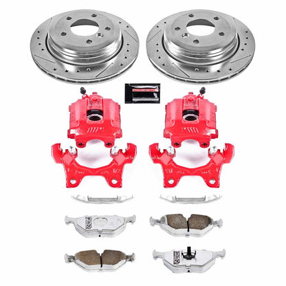 PowerStop Power Stop 95-99 BMW M3 Rear Z26 Street Warrior Brake Kit w/Calipers KC581-26