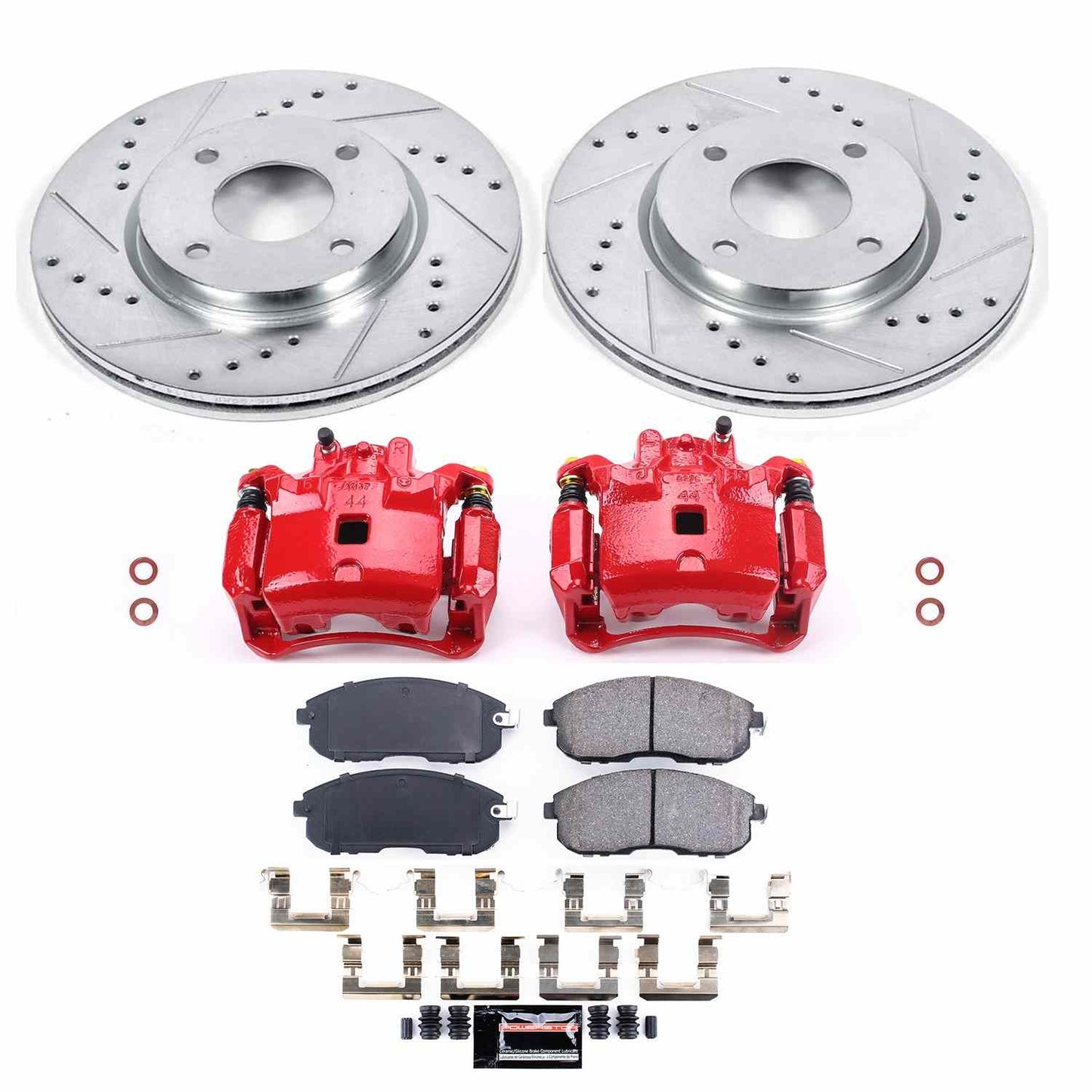 PowerStop Power Stop 07-12 Nissan Sentra Z23 Evolution Kit w/ Calipers - Front KC5817B