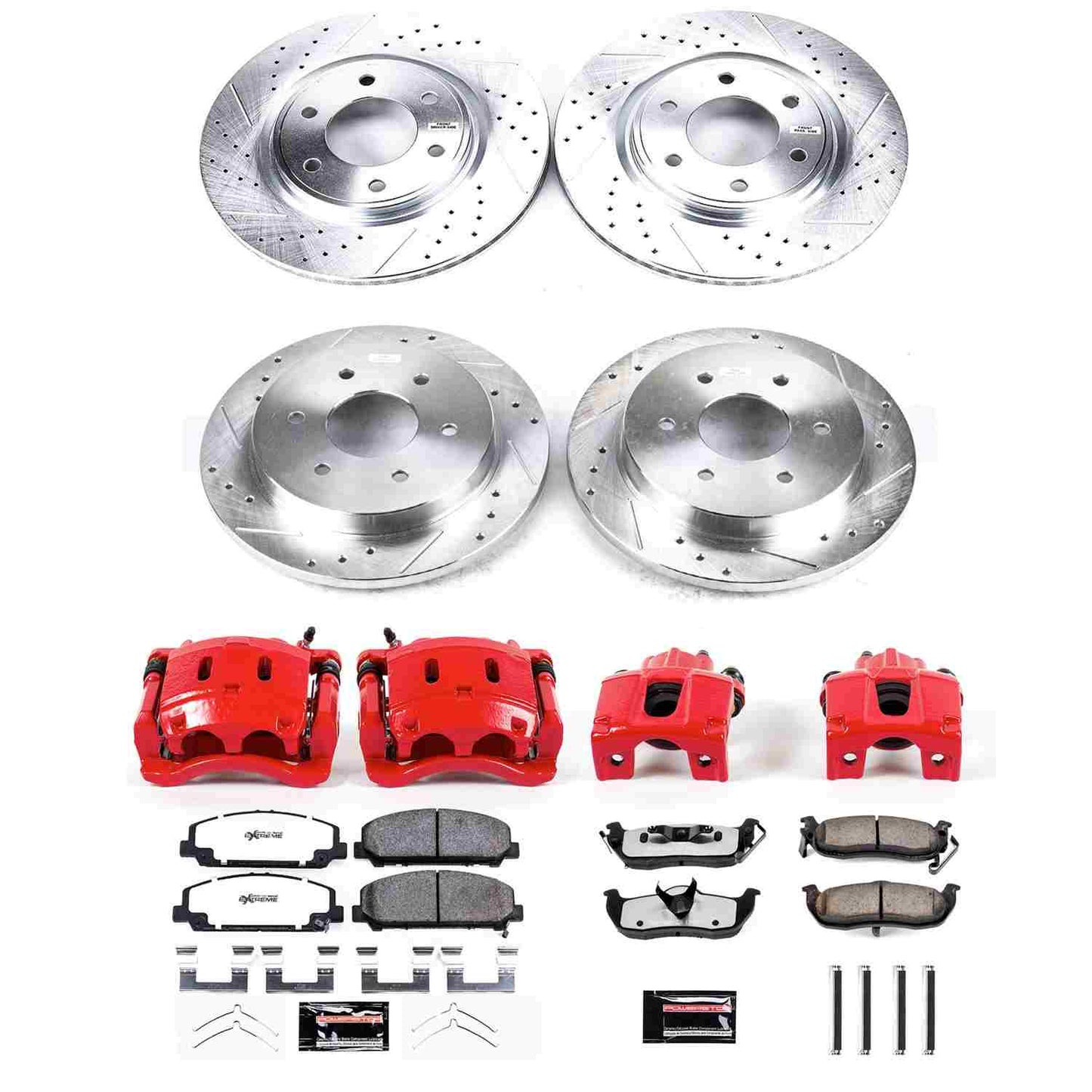 PowerStop Power Stop 12-15 Nissan Armada Z36 Truck and Tow Kit w/ Calipers - Front and Rear KC5822-36