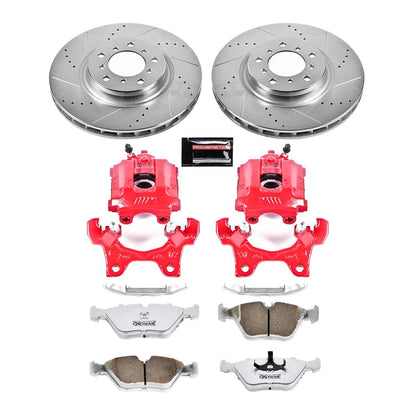 PowerStop Power Stop 95-99 BMW M3 Front Z26 Street Warrior Brake Kit w/Calipers KC582-26