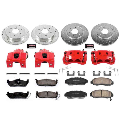 PowerStop Power Stop 12-15 Nissan Armada Z23 Evolution Kit w/ Calipers - Front and Rear KC5822