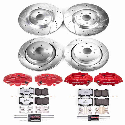 PowerStop Power Stop 09-13 Infiniti FX50 Z26 Street Kit w/ Calipers - Front and Rear KC5823-26