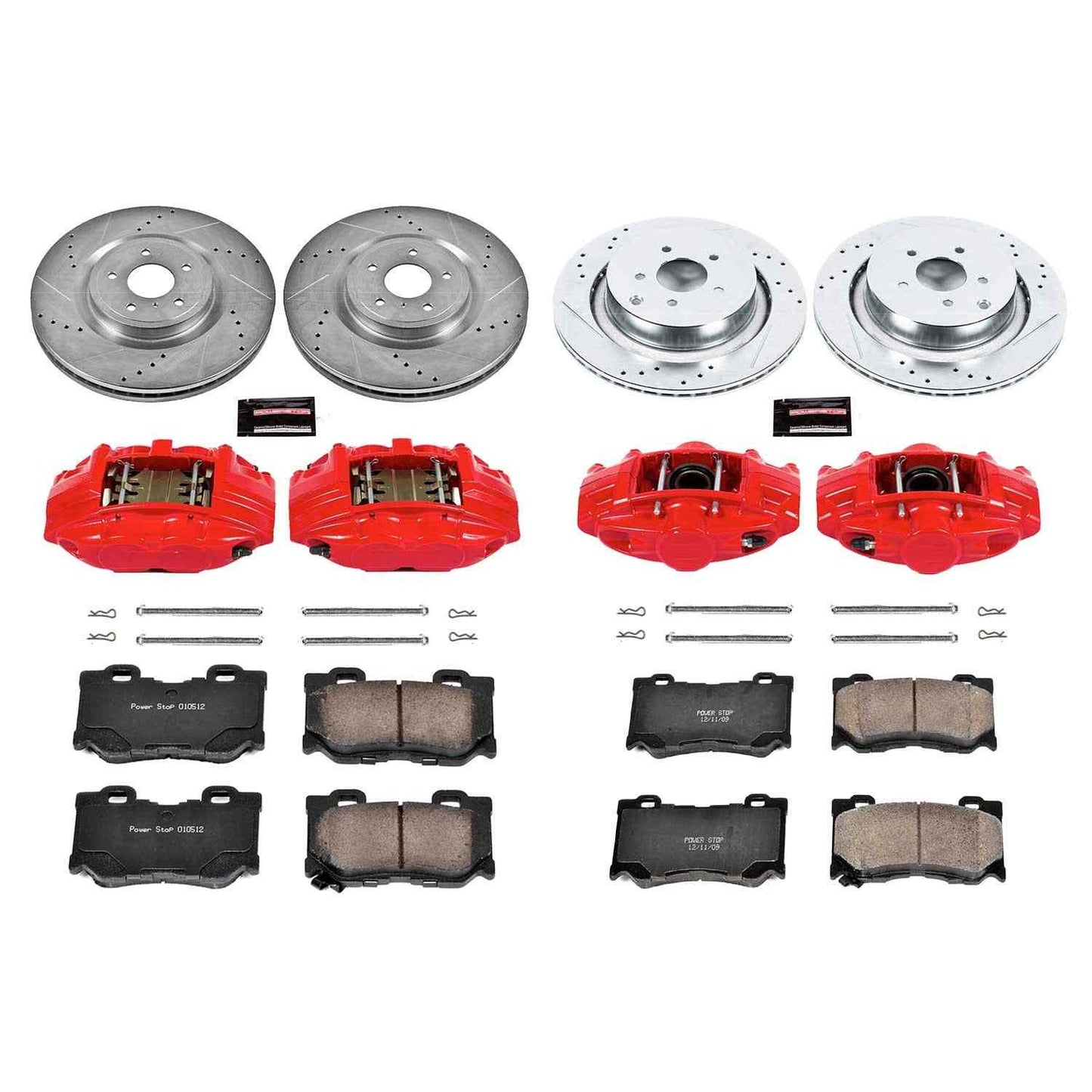 PowerStop Power Stop 09-13 Infiniti FX50 Z23 Evolution Kit w/ Calipers - Front and Rear KC5823