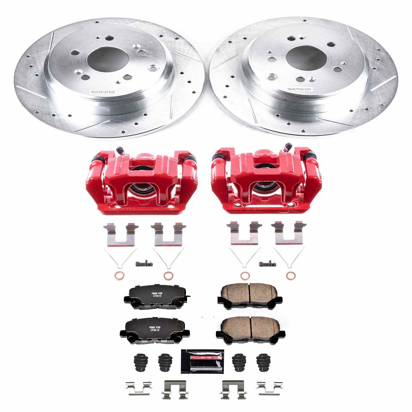 PowerStop Power Stop 12-15 Honda Pilot Z23 Evolution Kit w/ Calipers - Rear KC5839