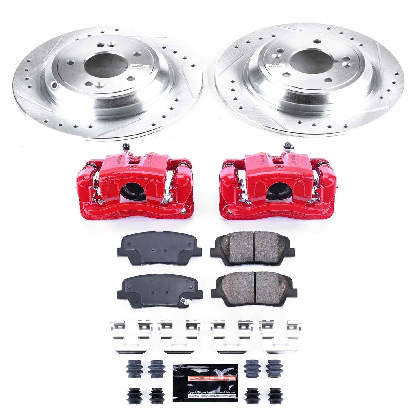 PowerStop Power Stop 2009 Hyundai Genesis Z23 Evolution Kit w/ Calipers - Rear KC5847