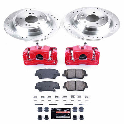 PowerStop Power Stop 2009 Hyundai Genesis Z23 Evolution Kit w/ Calipers - Rear KC5847