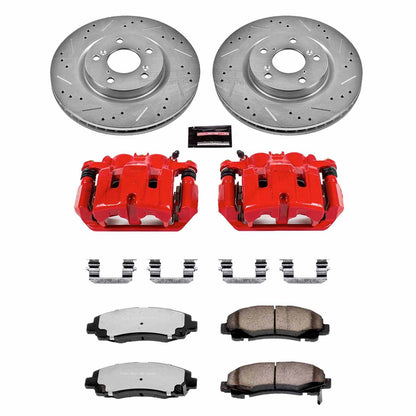 PowerStop Power Stop 09-14 Acura TL Front Z36 Truck & Tow Brake Kit w/Calipers KC5855-36