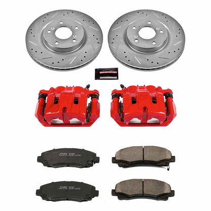 PowerStop Power Stop 09-14 Acura TL Z23 Evolution Kit w/ Calipers - Front KC5855