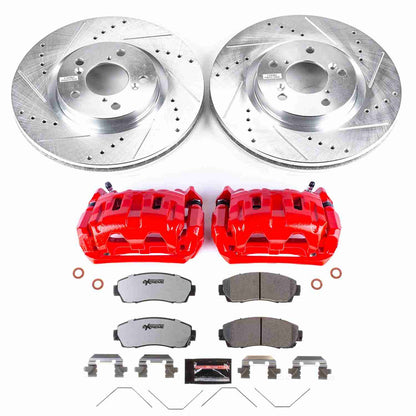 PowerStop Power Stop 11-14 Honda Odyssey Front Z26 Street Warrior Brake Kit w/Calipers KC5857-26