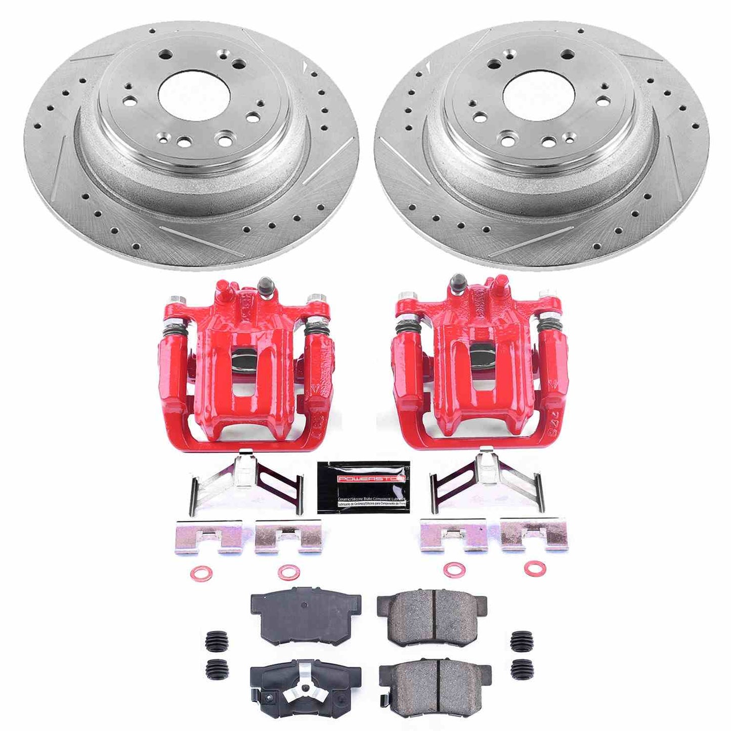 PowerStop Power Stop 10-11 Honda Accord Crosstour Z23 Evolution Kit w/ Calipers - Rear KC5859